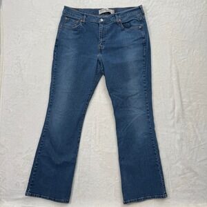 Levi's Jeans Womens 16 M Blue Nouveau Boot 515 Bootcut Stretch Mid Rise Denim